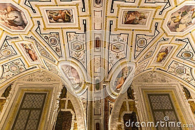 Vasari chapel in Santâ€™Anna dei Lombardi church, Naples, Italy Editorial Stock Photo